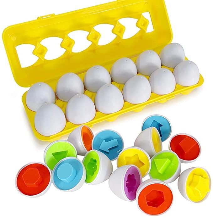 12pcs Brinquedo Educacional Bebê Brinquedo Ovo Quebra-cabeça - Imagem 18