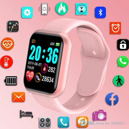 Pulseira De Smartwatch Digital Masculino Feminino