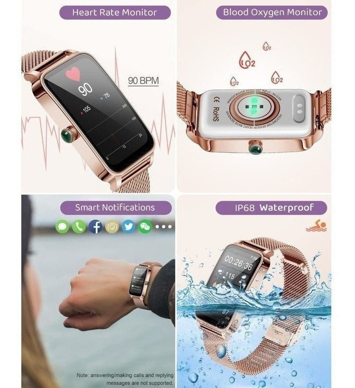 Smartwatch Impermeável Para Mulheres - Imagem 4