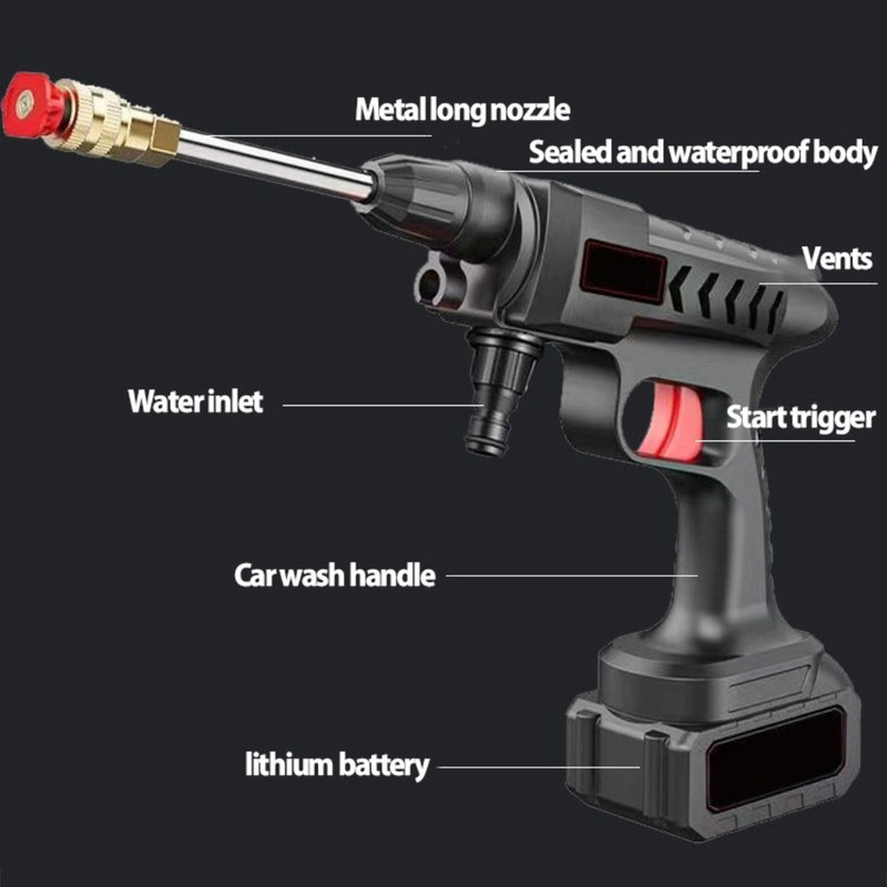 Pistola D' Água Lavadora Alta Pressão Jato Automotivo - Imagem 3