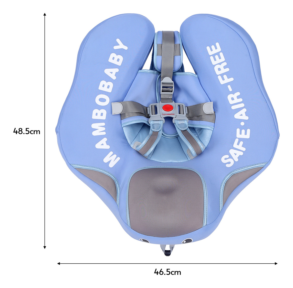 Anel De Natação Não Inflável Baby Float Infant Lying Azul - Imagem 3