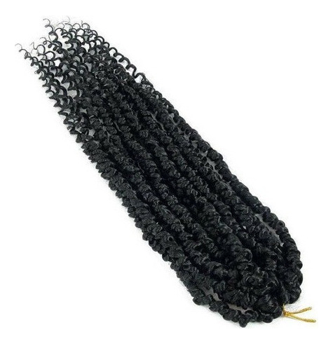 Apliques De Cabelo Encaracolado De Crochê Com Ondas De Água, - Imagem 3