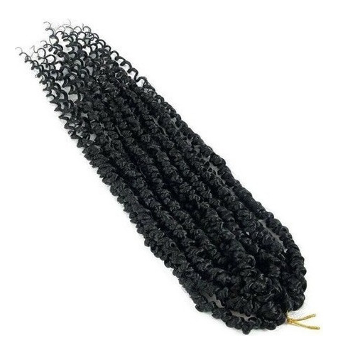 Aplique Cabelo Com Cachos Em Crochê De Ondas De Agua 3 Pcs - Imagem 3