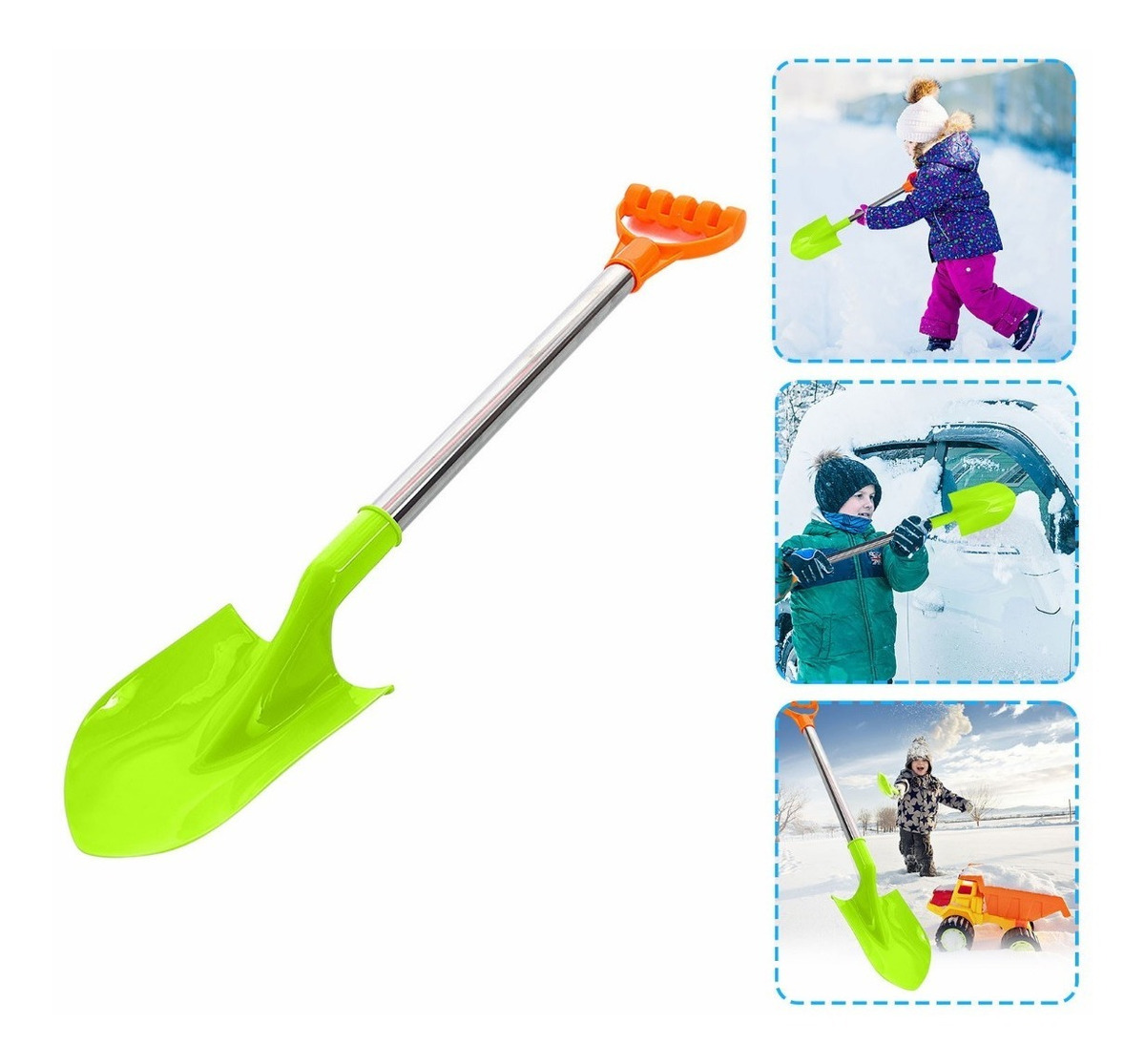 P 4pcs Pá De Neve Infantil Pá De Praia Infantil W 4582 - Imagem 7