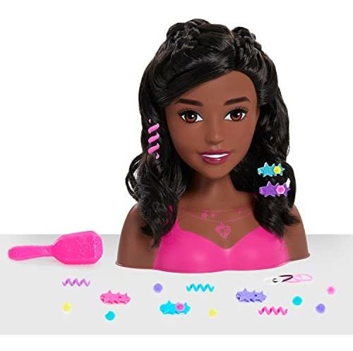 Barbie Fashionistas 8 Polegadas Styling Head Cabelo Preto 20 - Imagem 7