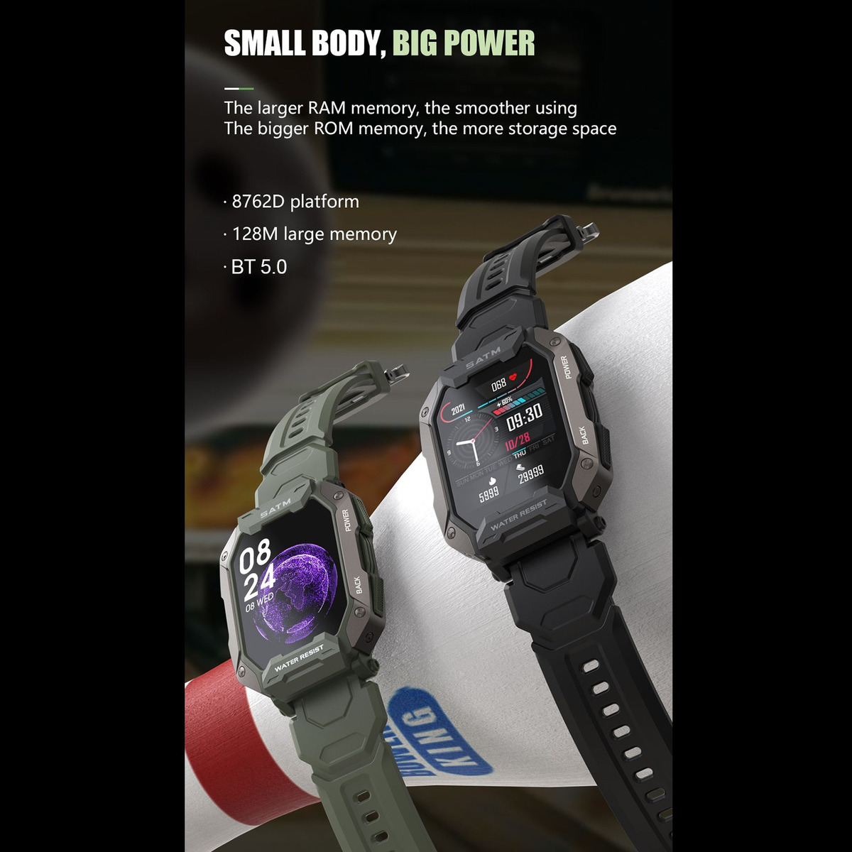 Smartwatch Robusto Para Esportes Ao Ar Livre C20 1,72 280* - Imagem 6