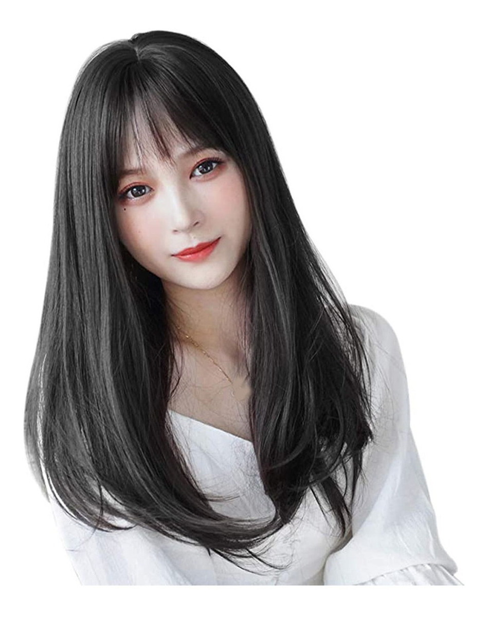Peruca Cabelo Curto Natural Feminino, Rosto Redondo, Liso Lo - Imagem 2