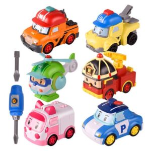 Conjunto De Carro De Brinquedo Robocars Poli Conjunto De 6 P