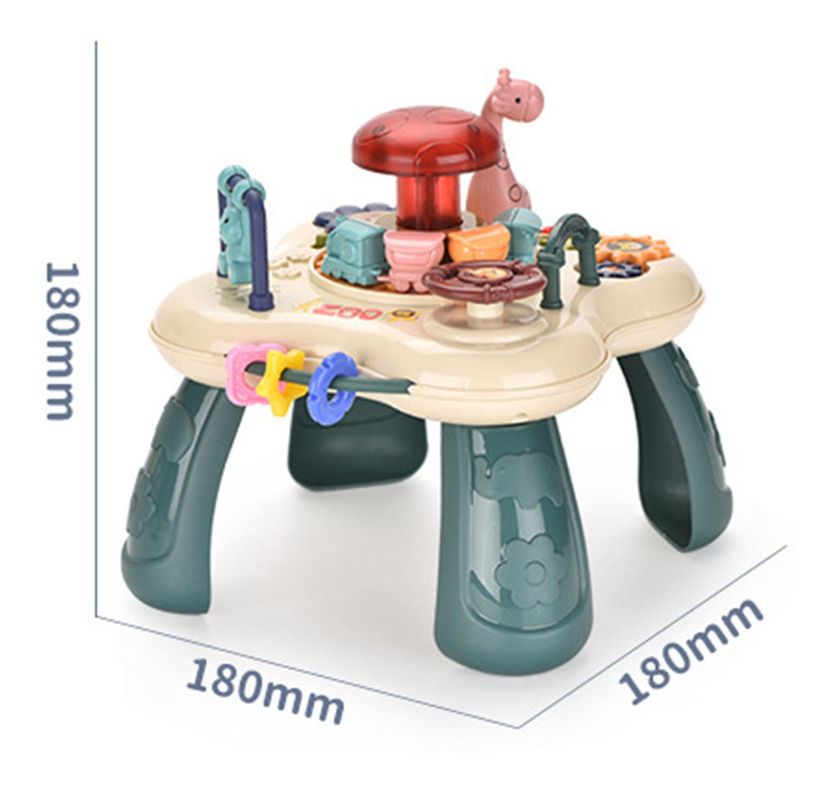 Brinquedo Educativo Para Bebe Com Som Mesa De Brinquedos - Imagem 2