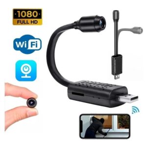 Mini Câmera Hidden Usb Wifi Spy Gravando Áudio Discreto Vid