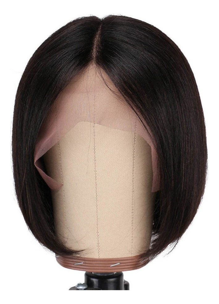 Peruca Artificial Cabelo Humano Curto Bob Suave 25-28cm - Imagem 4