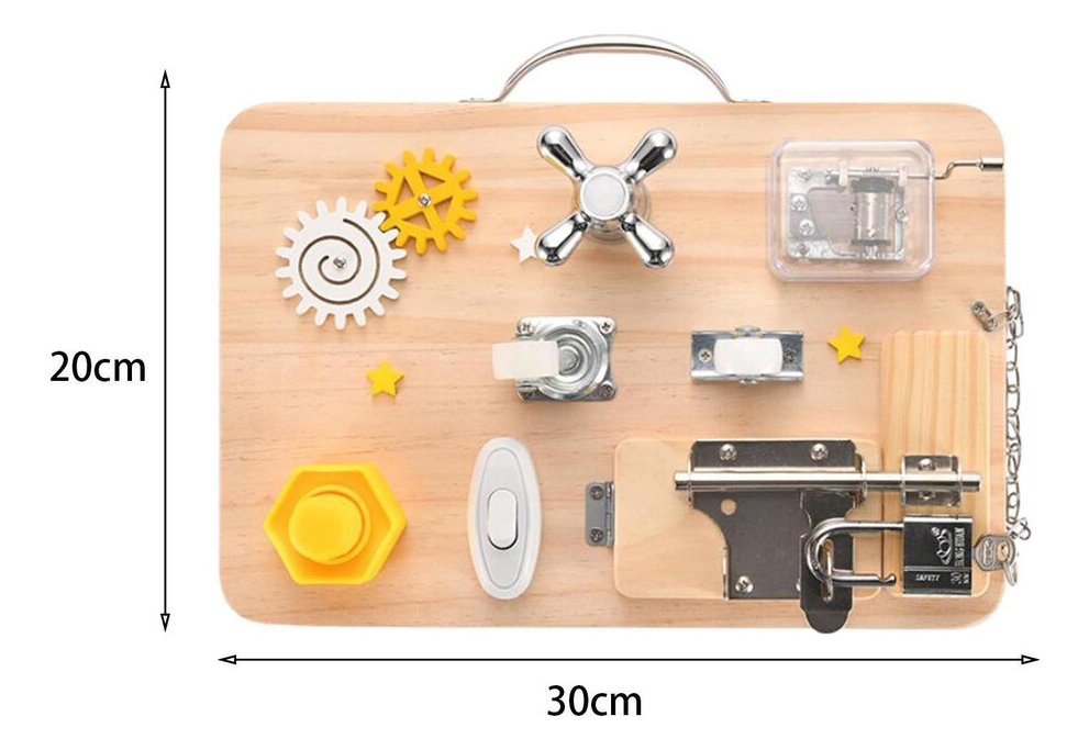 Montessori Toddler Toddler Busy Board Aprendendo Hand - Imagem 49