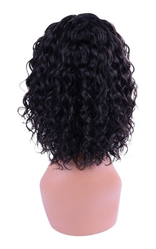 Peruca De Cabelo Humano Natural Com Onda De Água De 35cm - Imagem 5