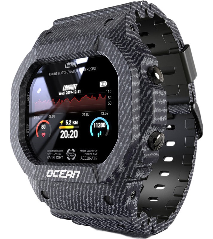 Lokmat Ocean Novo Smartwatch Ip68 Impermeável