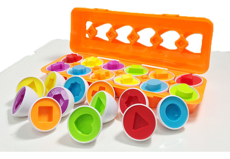 Presente: 12 Unidades De Brinquedo Educativo Baby Egg Toy