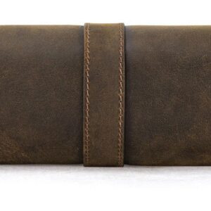 Assista Roll Display Box Couro Travel Watch Case Relógio De