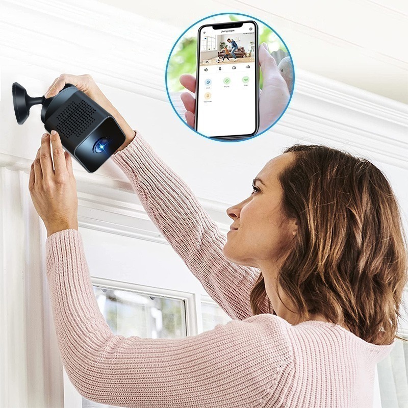 Câmera Espiã Wifi Mini Câmera De Segurança Escondida Hd 1080 - Imagem 3