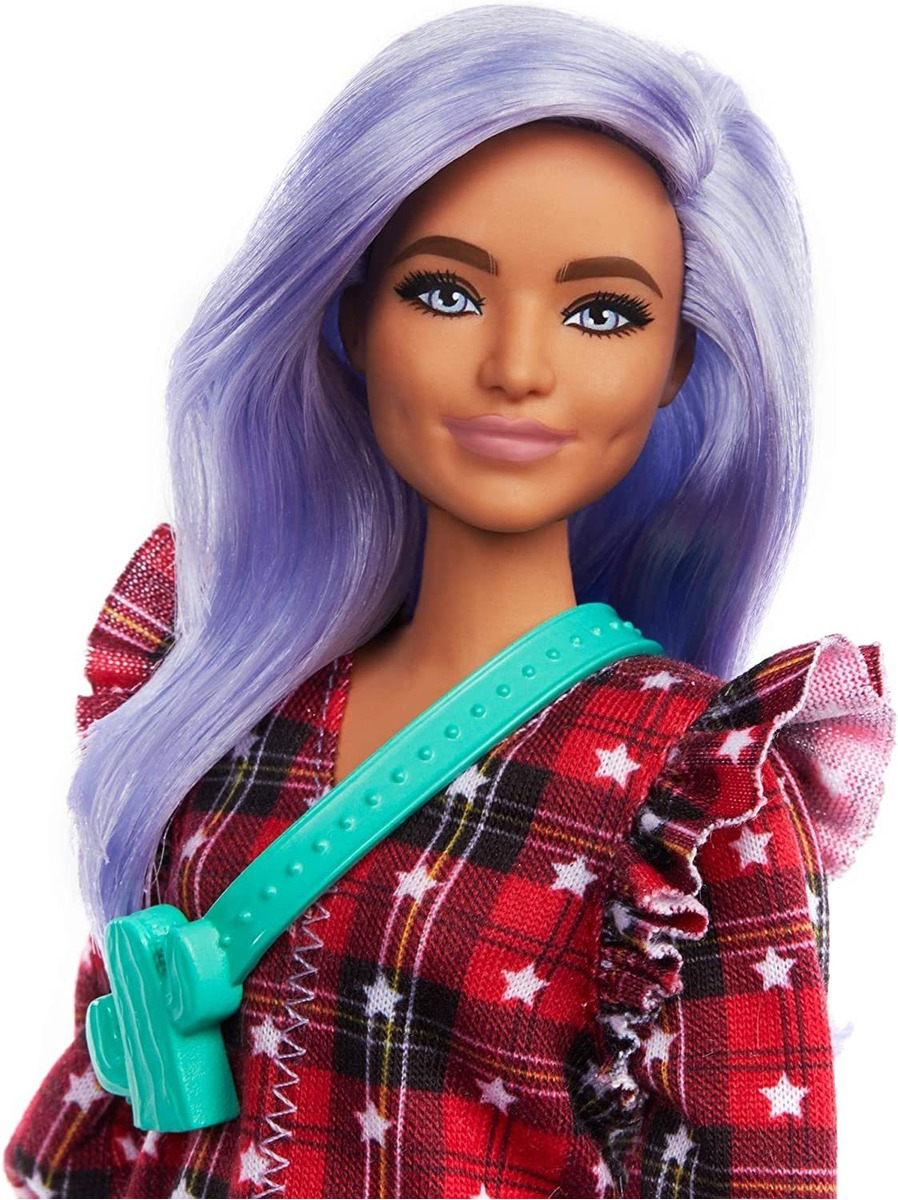 Boneca Barbie Fashionistas 157 Cabelo Curvilíneo Lavanda - Imagem 3