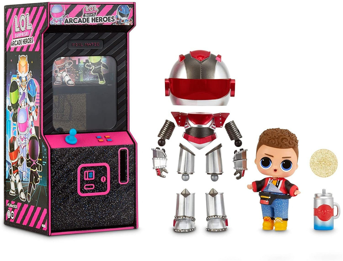 Boneca Lol Surprise Boys Arcade Heroes Com 15 Surpresas