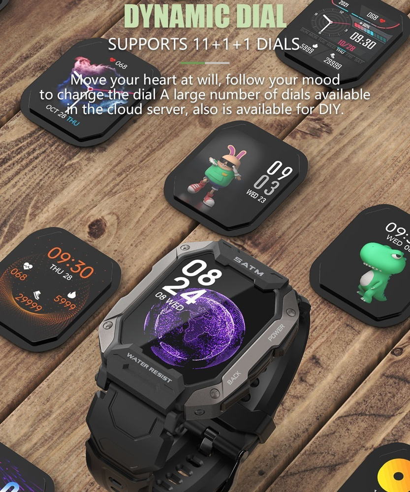 Smartwatch Para Esportes Ao Ar Livre Para Homem Lok - Imagem 7