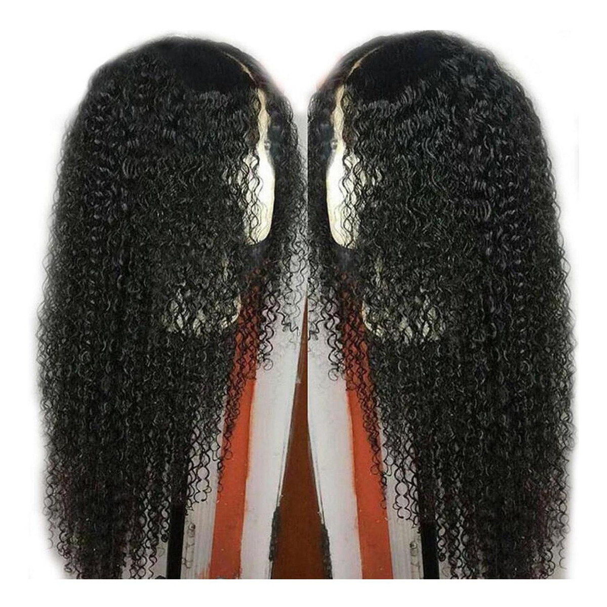 Perucas Afro Peruca Frontal De Renda Resistente Rede Preta - Imagem 8
