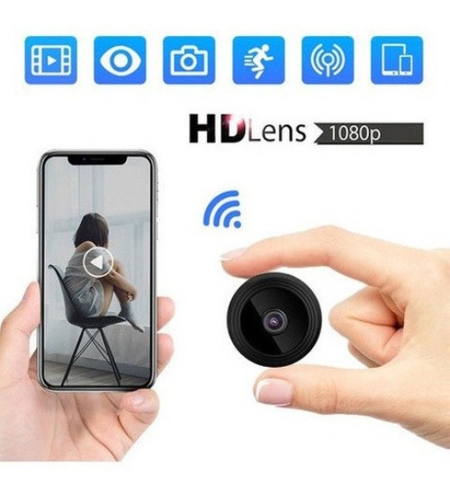 Mini Câmera Wi-fi Hd 1080p Escondida Câmera Espiã Babá - Imagem 7