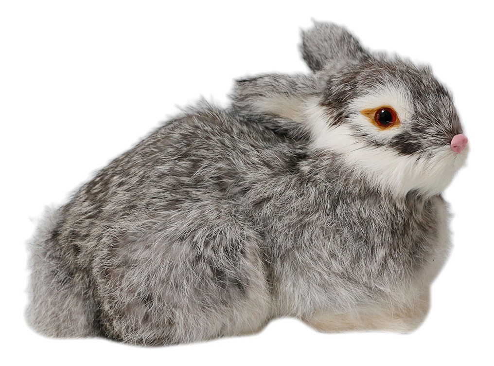 Pelúcia De Coelhos Realistas Modelo De Simulação 22cm - Imagem 14