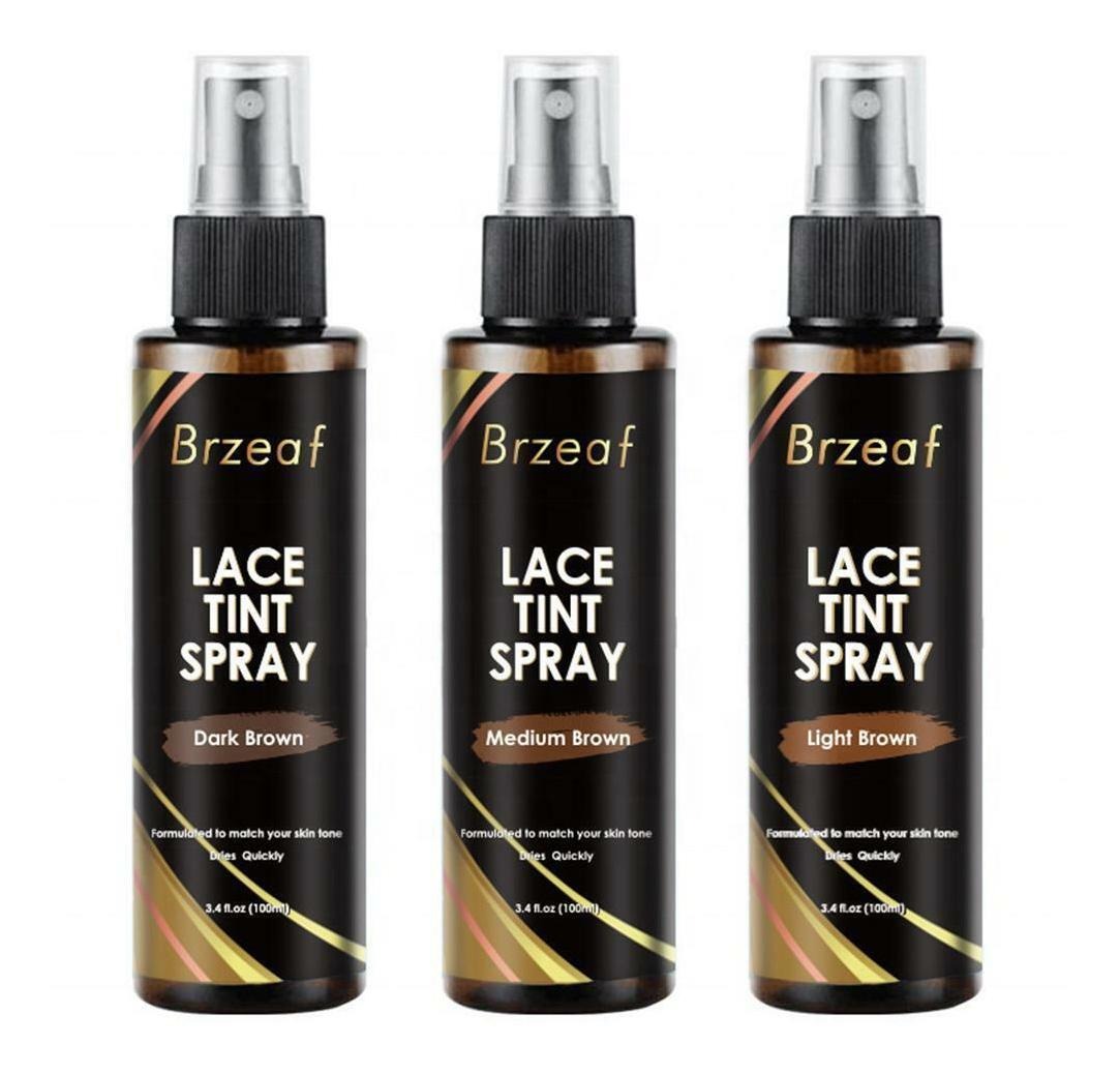Lace Tint Spray Para Renda Frontal/fechamento Perucas Marron - Imagem 2