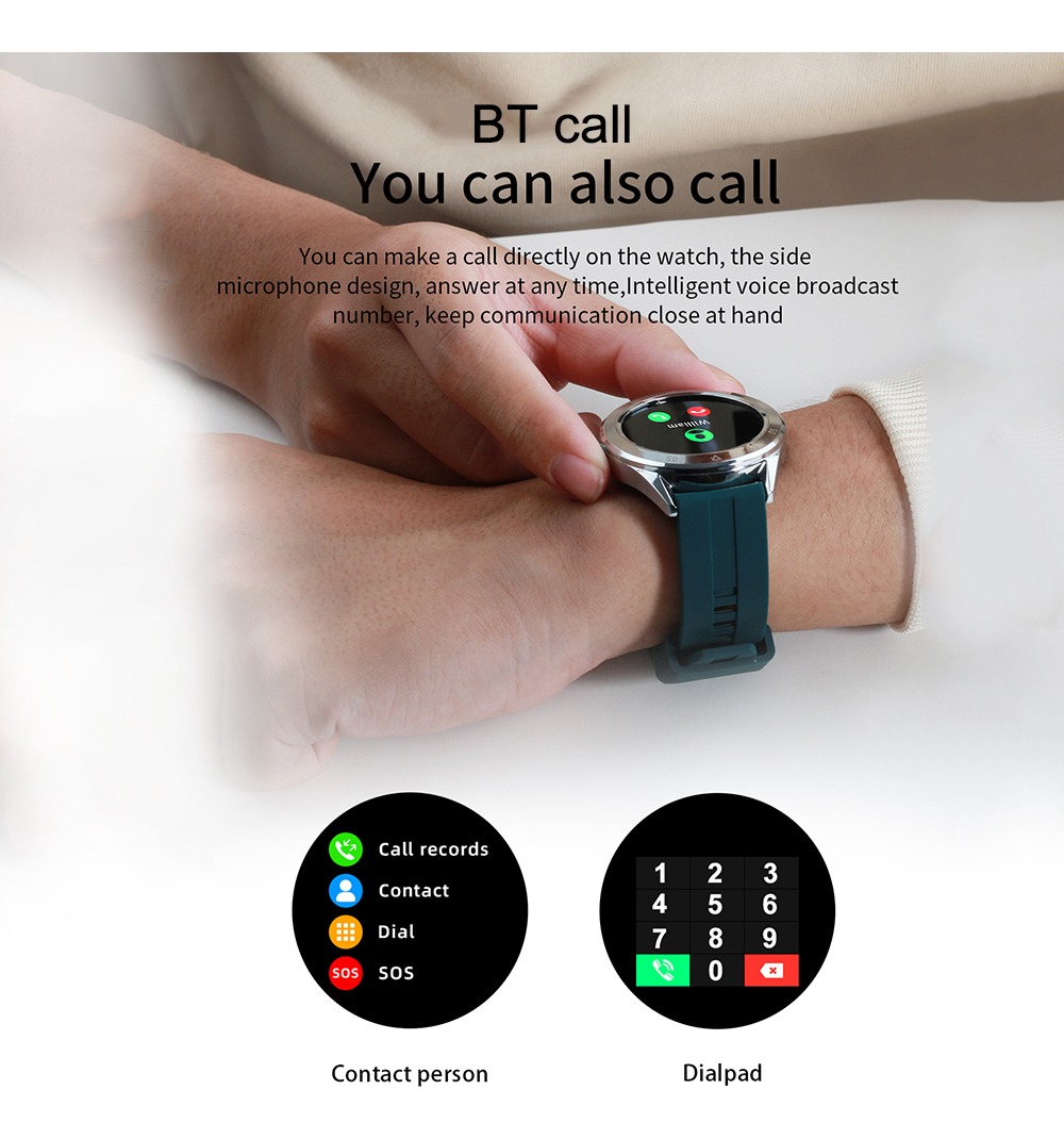 Multi-função Tela Grande Impermeável Smartwatch Bt - Imagem 6