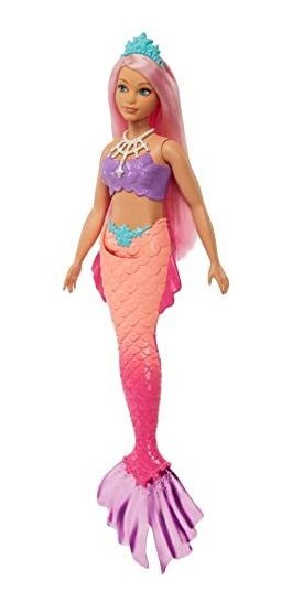 Boneca De Sereia Barbie Dreamtopia Com Cabelo Rosa Curvilíne - Imagem 5