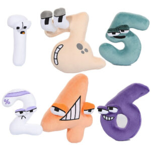 6 Peças De Brinquedo Infantil Number Lore Doll Soft Toy, 123