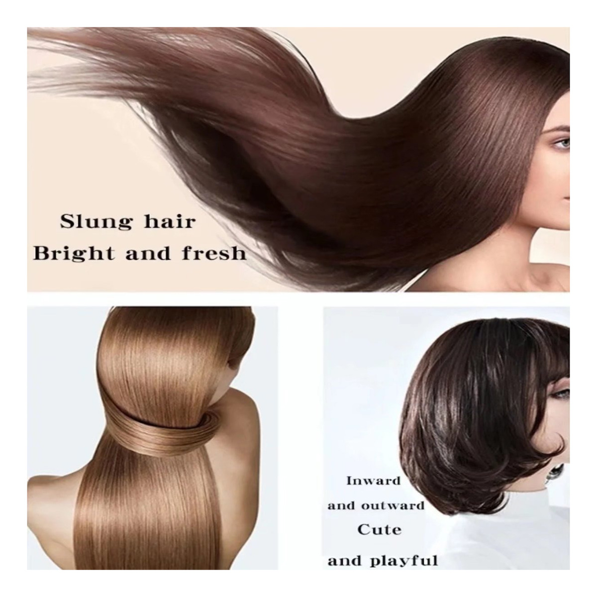 Basiqe Sleek Gold Escova Anion Cabelo Escova Basiqe Elegante - Imagem 15