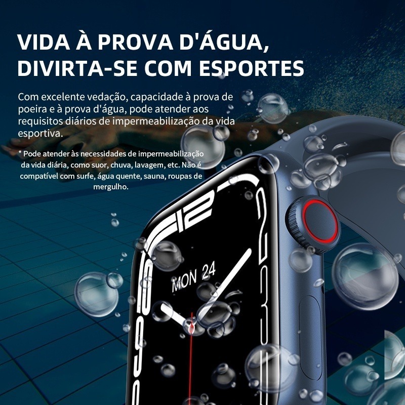 Jestop Smartwatch Hw17 Série 7 2022 Para Android 10+/ Ios 10 - Imagem 5