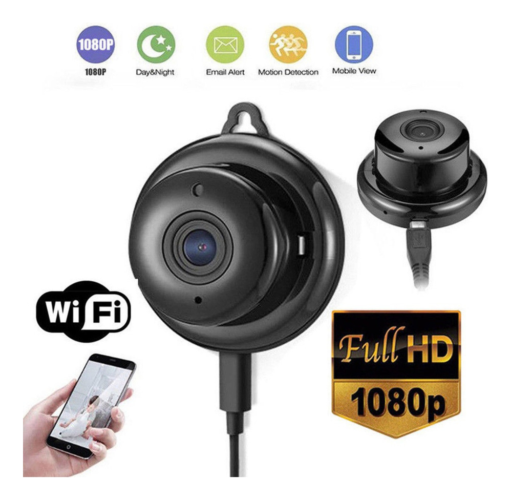 Mini Micro Câmera Wifi Cam Espionagem Visão Noturna Ip 1080p - Imagem 2