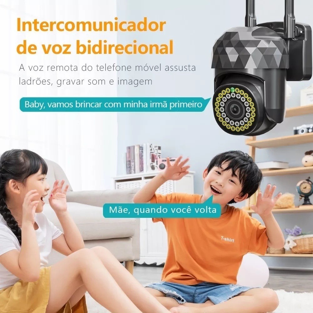 Câmera Externa Wifi Ip Prova D'água Infravermelho 1080p Yl07 - Imagem 3