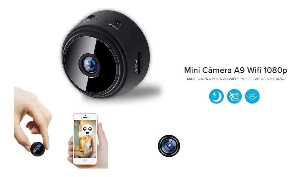 Mini Câmeras Disfarcadas Camera Com Wi Fi Espionagem