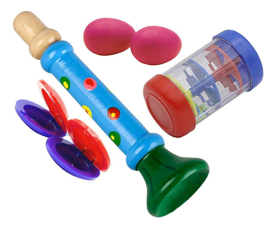 Brinquedos Musical Estojo Ritmo Banda Instrumentos De Percus - Imagem 3
