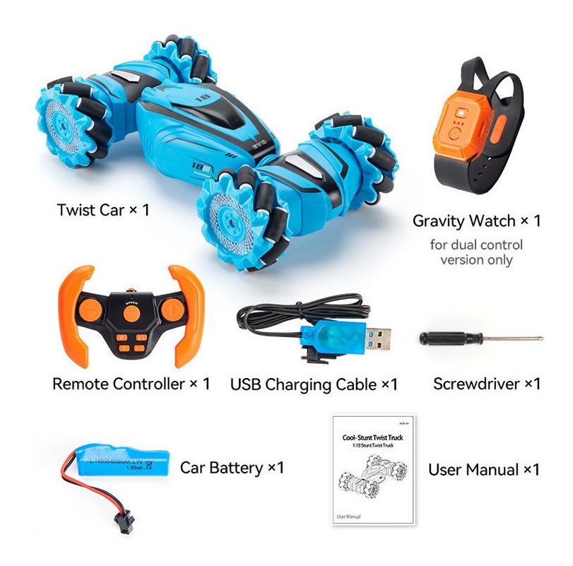 Deformação Do Controle Remoto Gesture Rc Car Drift Stunt 2.4 - Imagem 11