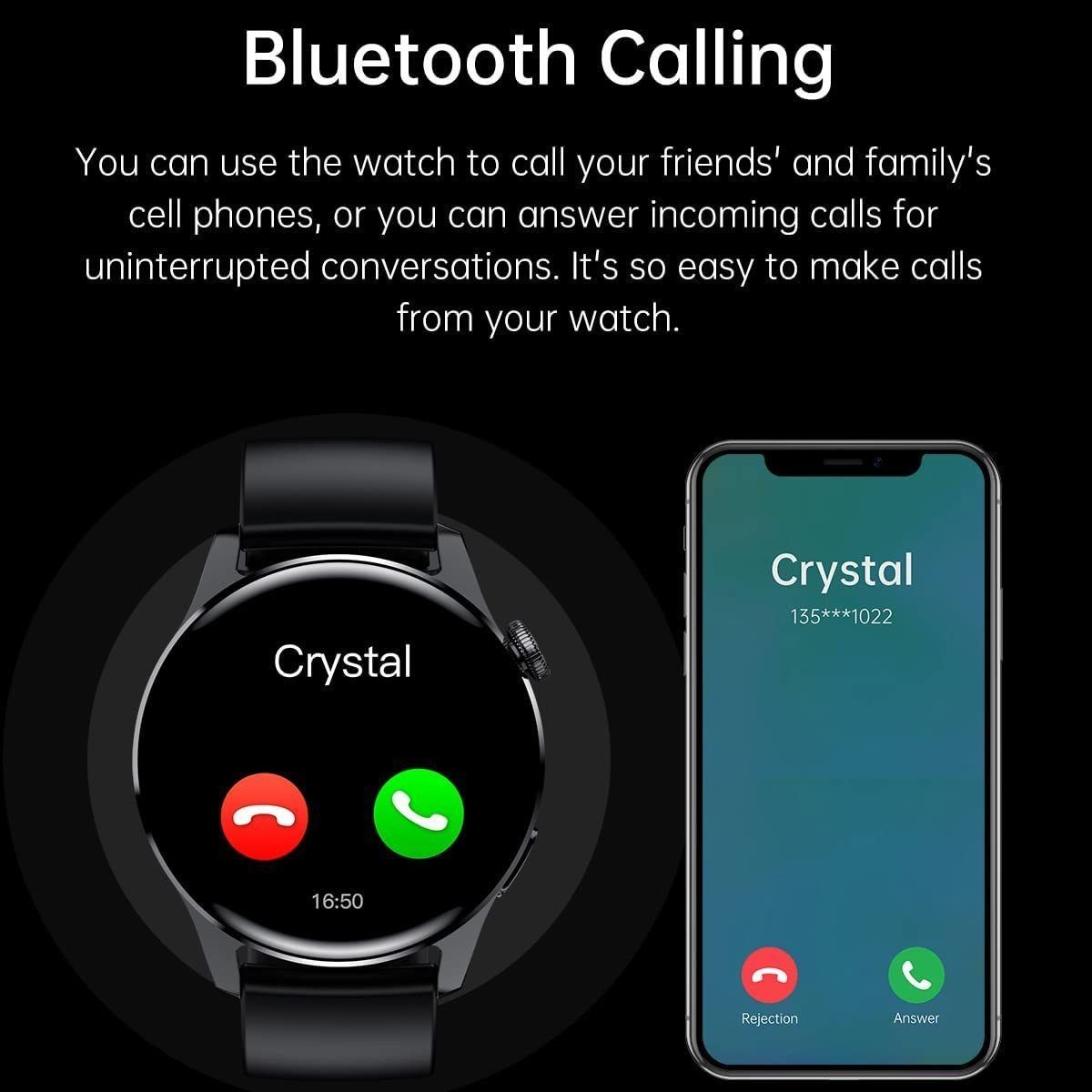 Smartwatch Para Homens Relógios De Negócios Para An - Imagem 2