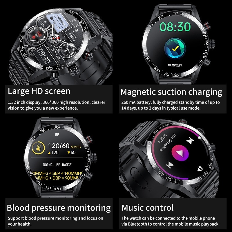 Smartwatch Masculino Esportivo À Prova D'água Bluetooth Lige - Imagem 4