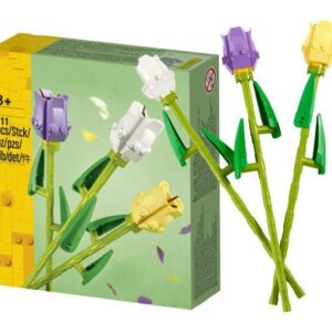 Mosaico De Brinquedo Infantil, Modelo De Buquê, Tulipas