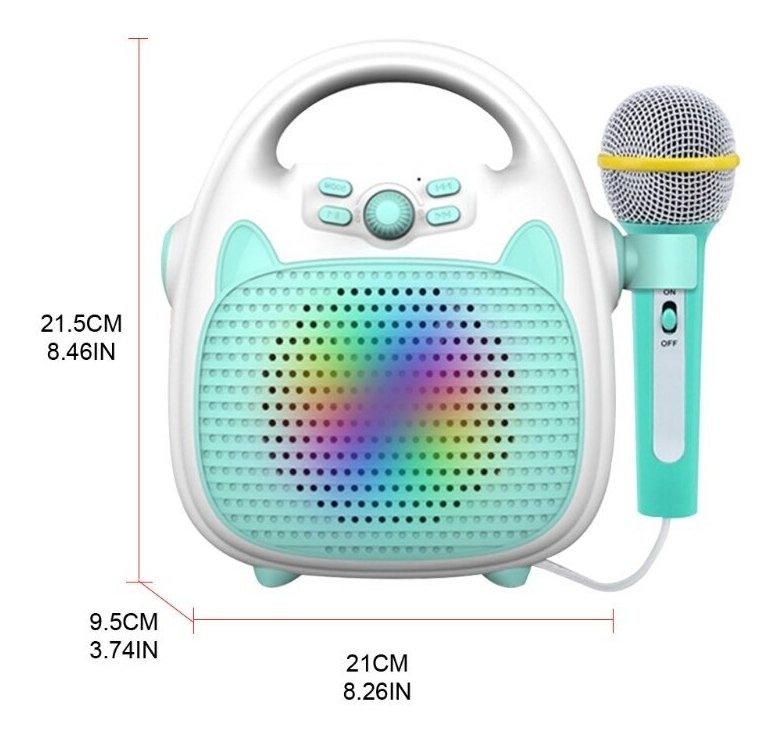 Caixa De Som De Música Infantil Com Música De Microfone - Imagem 4