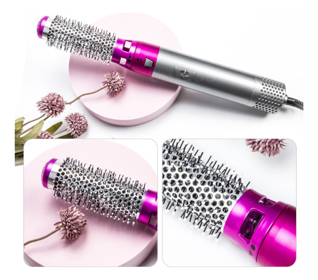 Portátil Profissional Alisar Secador Cabelo Escova Ondular - Imagem 6