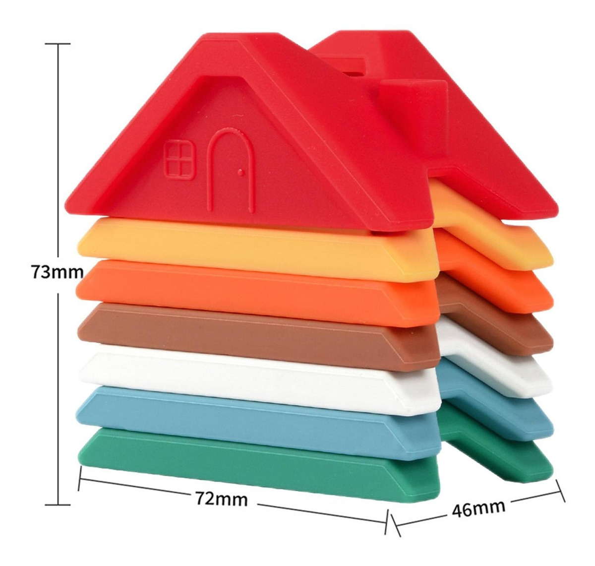 De Empilhamento De Silicone Criativos Pré-escolares Blocos - Imagem 24