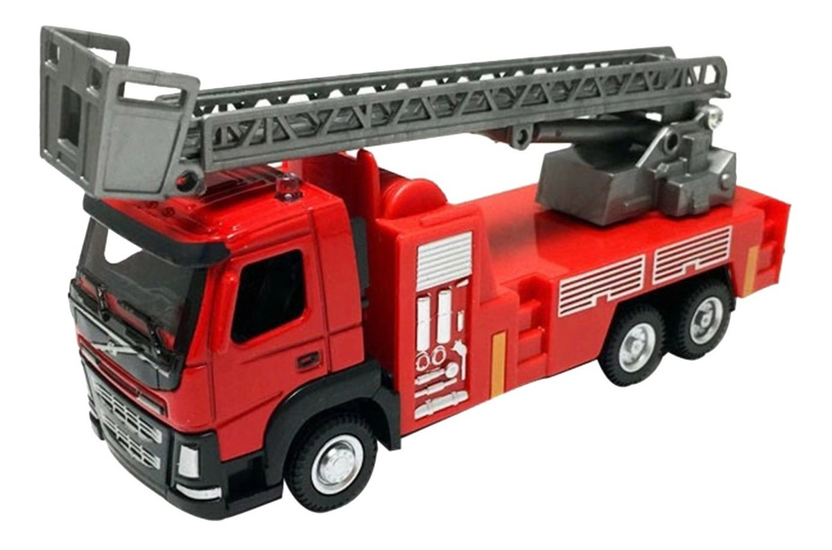 O Toy Car I157 Grande Caminhão De Bombeiros De Liga Infantil