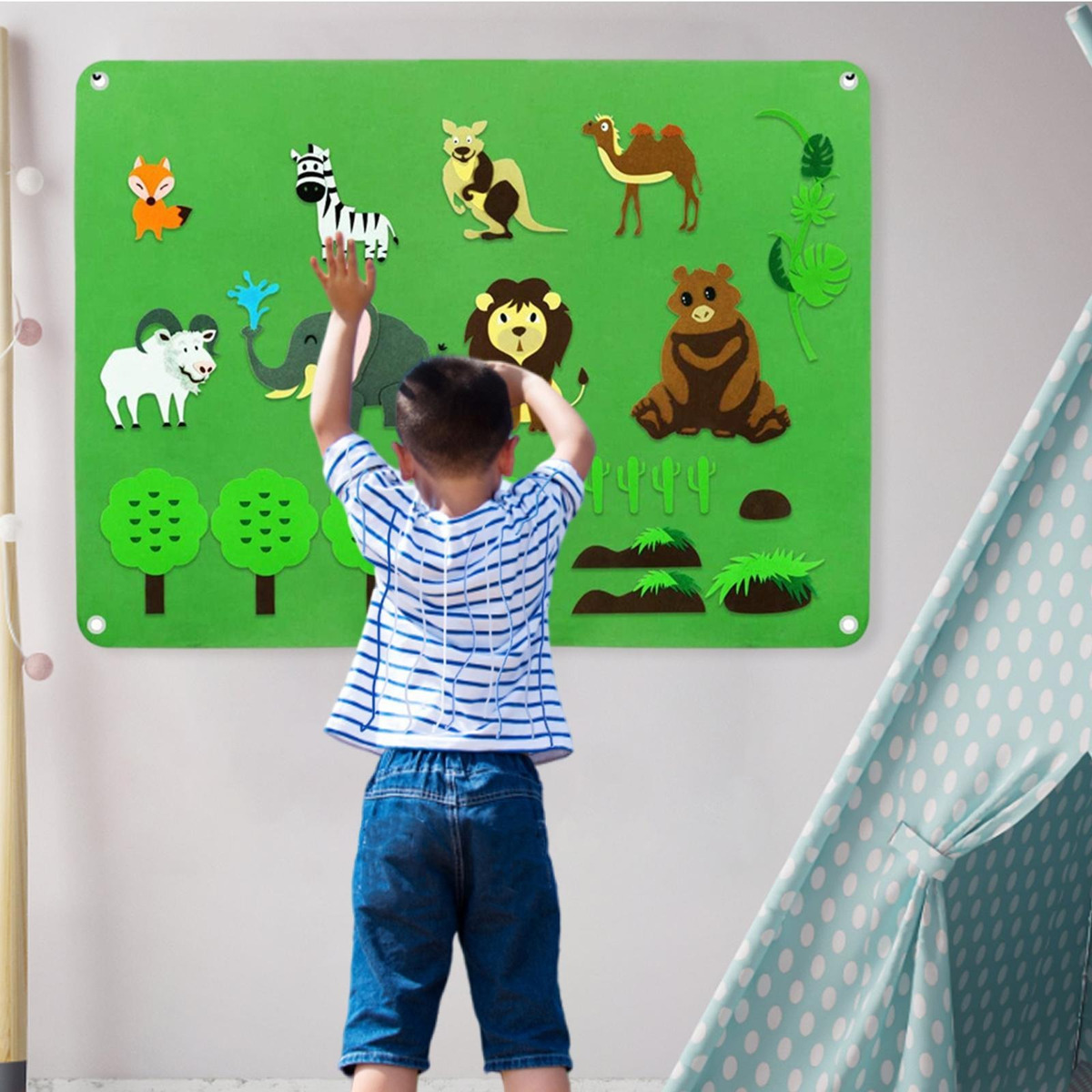 De Tabuleiro De Feltro Montessori Diy Tabuleiros De Feltro - Imagem 30