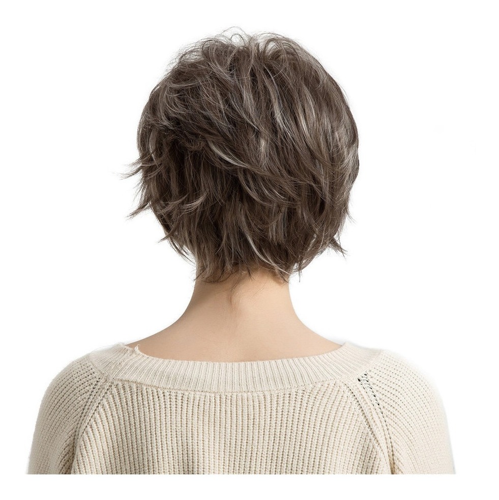 Peruca Curto Corte De Cabelo Perucas Curto Cabelo Humano Per - Imagem 4