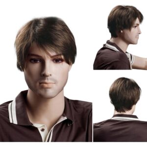 Peruca Masculina De Cabelo Curto Rock Fashion