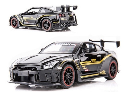 Carros De Metal Rápido E Furioso Nissan Gtr R35 Miniaturas - Imagem 5