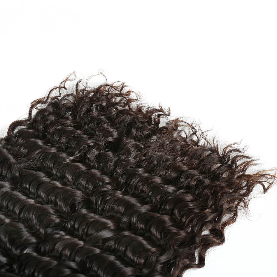 Pacote Virgem Peruca Do Cabelo Humano Cachos De 50cm Preto - Imagem 6
